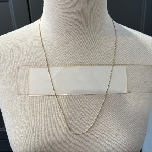 NWOT KENDRA SCOTT Brushed Gold Adjustable Chain Necklace - Picture 5 of 8